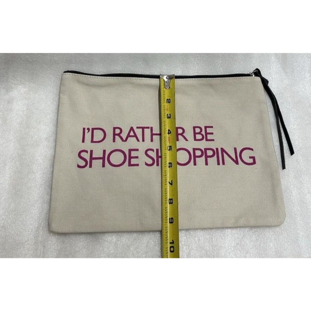 Nine West  women beige canvas  pouch - Picture 3 of 8